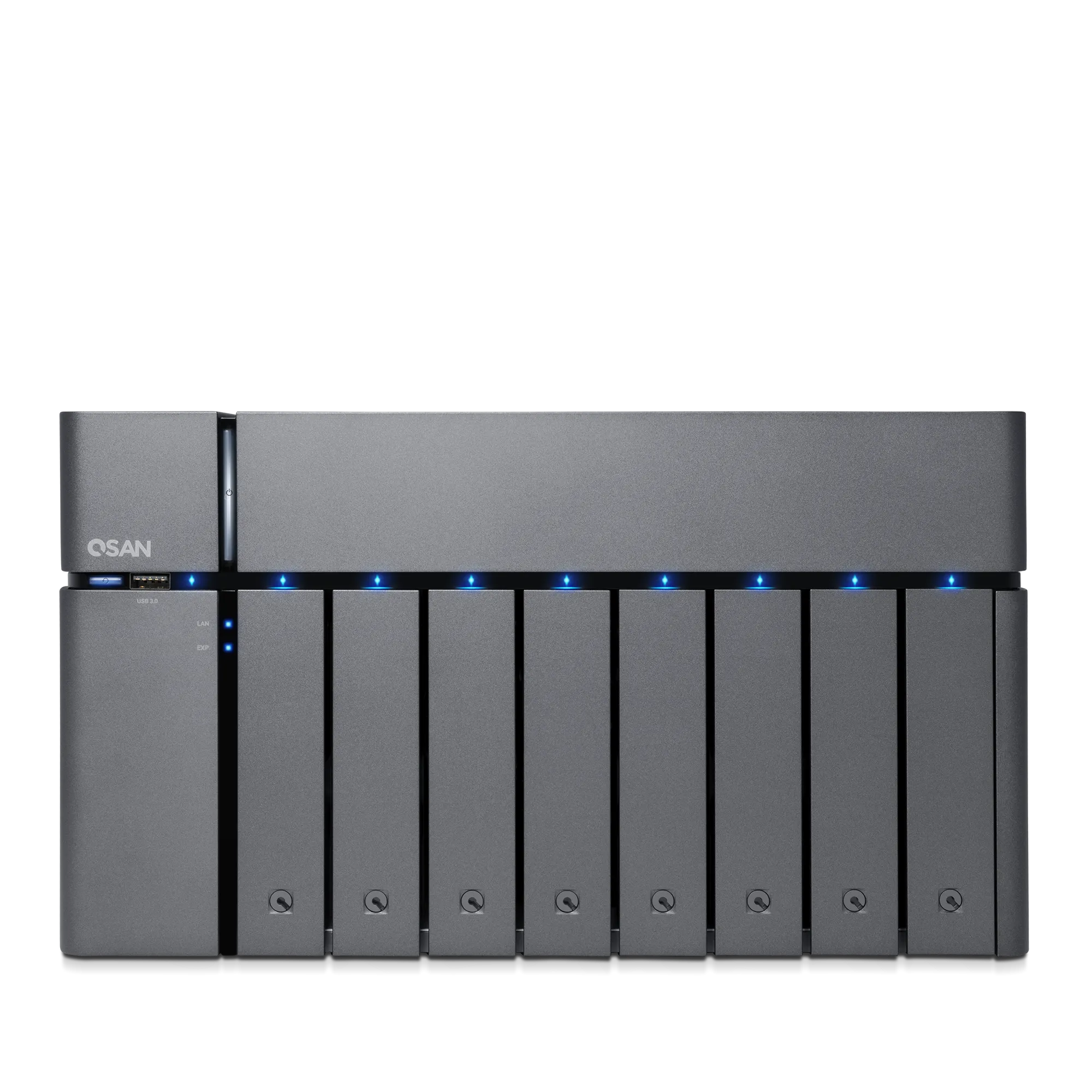 QSAN XCubeNAS — 9-bay desktop tower NAS