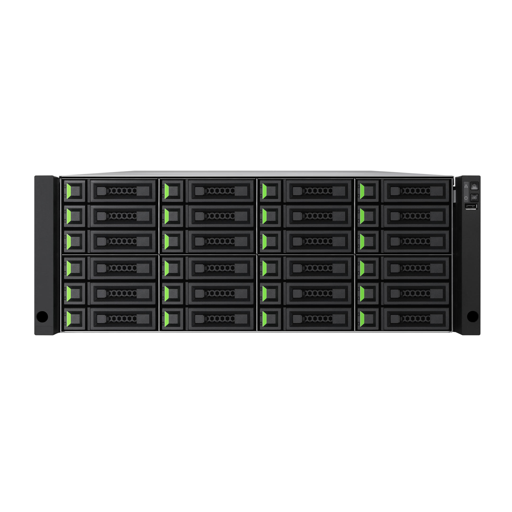 QSAN XCubeNXT XN8124 — 24-bay NVMe unified storage, front view