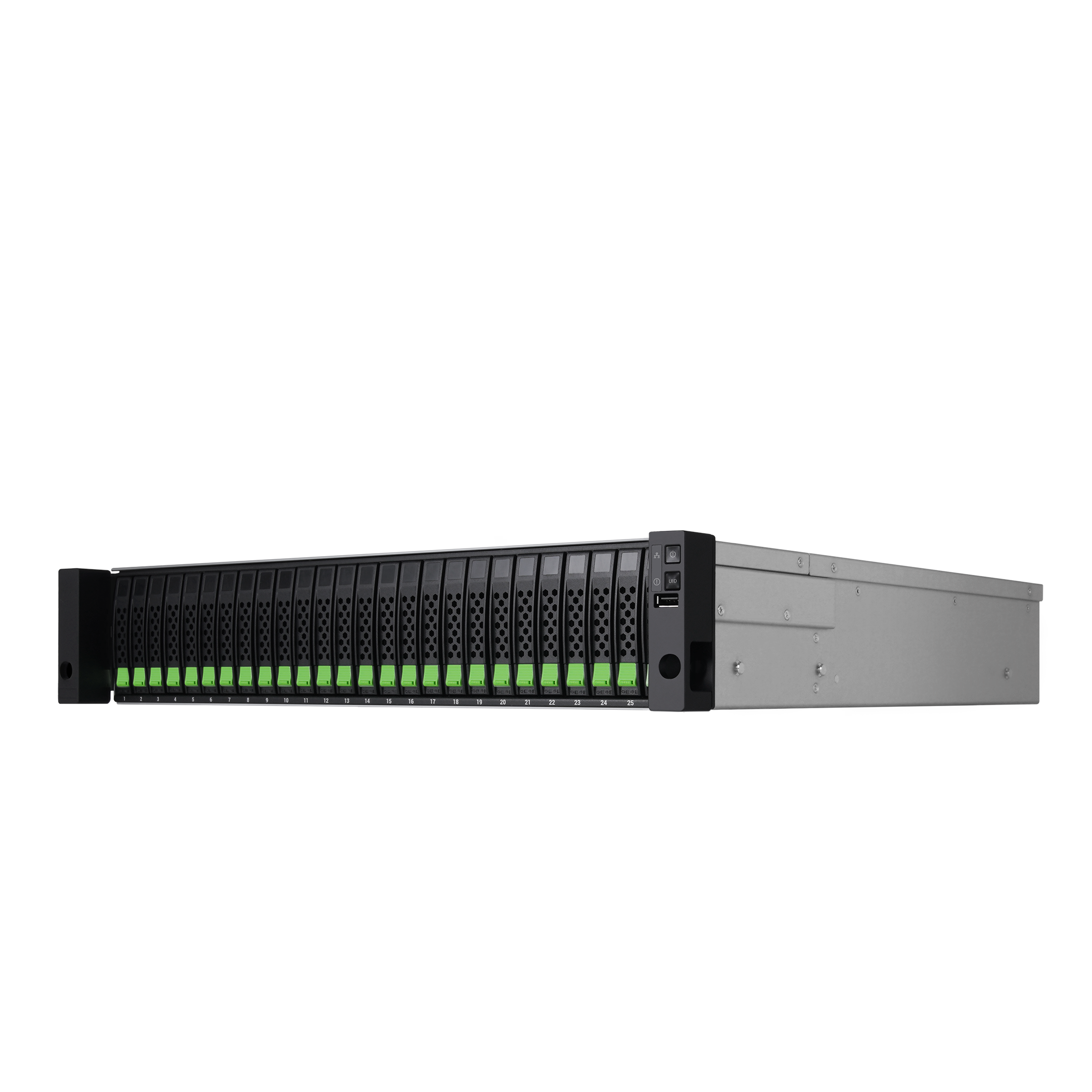 QSAN XCubeNXT XN5126 — front-right three-quarter view